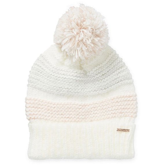 Skechers Accessories - 💙HP💙 Skechers Striped Fuzzy Pom Knit Beanie Hat
